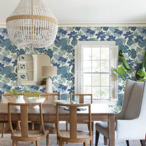 Medellin Blue Rainforest Floor Wallpaper