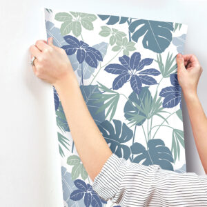 Medellin Blue Rainforest Floor Wallpaper