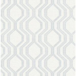 0091497 burton silver modern ogee wallpaper