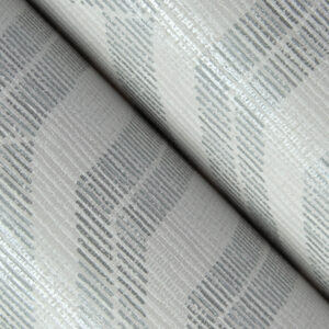 Burton Silver Modern Ogee Wallpaper