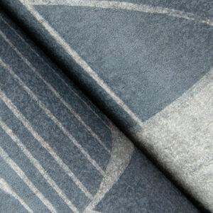 Baxter Denim Semicircle Mosaic Wallpaper