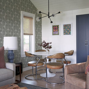 Baxter Sea Green Semicircle Mosaic Wallpaper