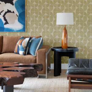 Baxter Honey Semicircle Mosaic Wallpaper