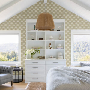 Baldwin Champagne Shibori Stripe Wallpaper