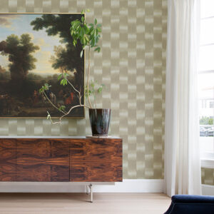 Baldwin Champagne Shibori Stripe Wallpaper