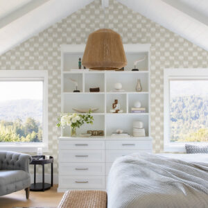 Baldwin Pearl Shibori Stripe Wallpaper