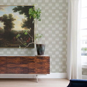 Baldwin Pearl Shibori Stripe Wallpaper