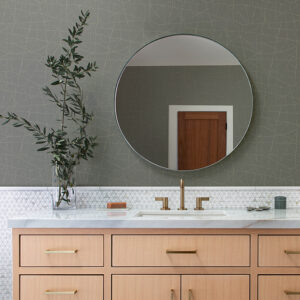 Alcott Charcoal Dotted Wallpaper