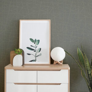 Alcott Charcoal Dotted Wallpaper