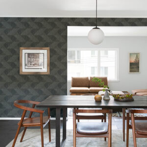 Presley Black Tessellation Wallpaper