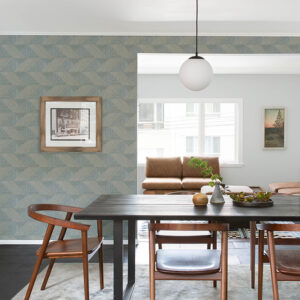 Presley Slate Tessellation Wallpaper