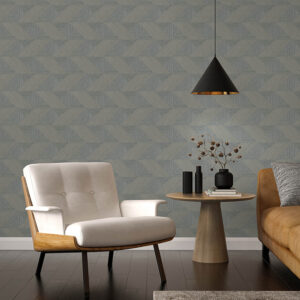 Presley Slate Tessellation Wallpaper