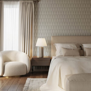 Mirko Stone Ogee Wallpaper