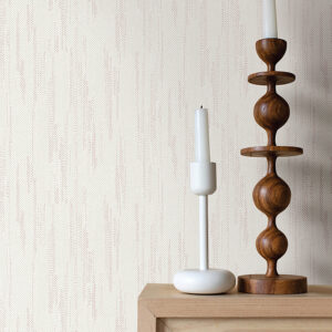 Baris Rose Gold Stipple Stripe Wallpaper