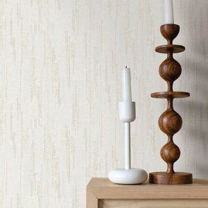 Baris Gold Stipple Stripe Wallpaper