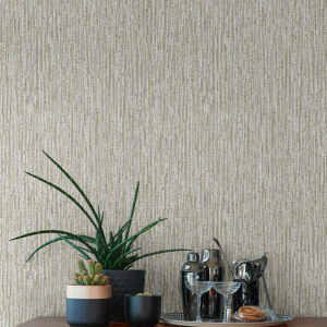 Corliss Neutral Beaded Strands Wallpaper