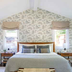 Fulton Light Blue Shapes Wallpaper