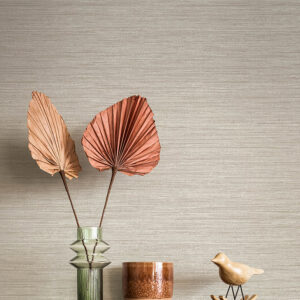 Sheehan Neutral Faux Grasscloth Wallpaper