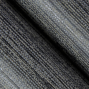 Sheehan Black Faux Grasscloth Wallpaper