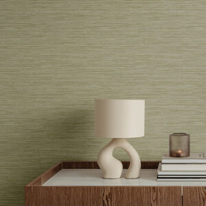 Sheehan Gold Faux Grasscloth Wallpaper