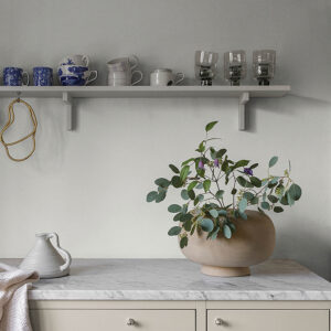 Parget Snovit White Textured Wallpaper