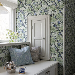 Granville Green Leafy Vine Wallpaper