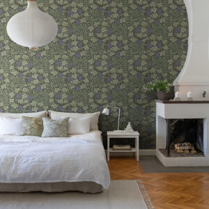 Vine Green Woodland Fruits Wallpaper