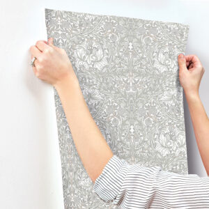 African Marigold White Floral Wallpaper