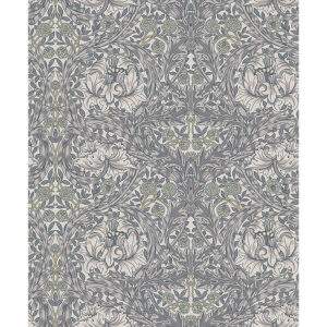 0092009 african marigold grey floral wallpaper