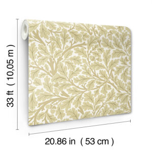 Oak Tree Light Yellow Leaf Wallpaper