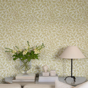 Oak Tree Light Yellow Leaf Wallpaper