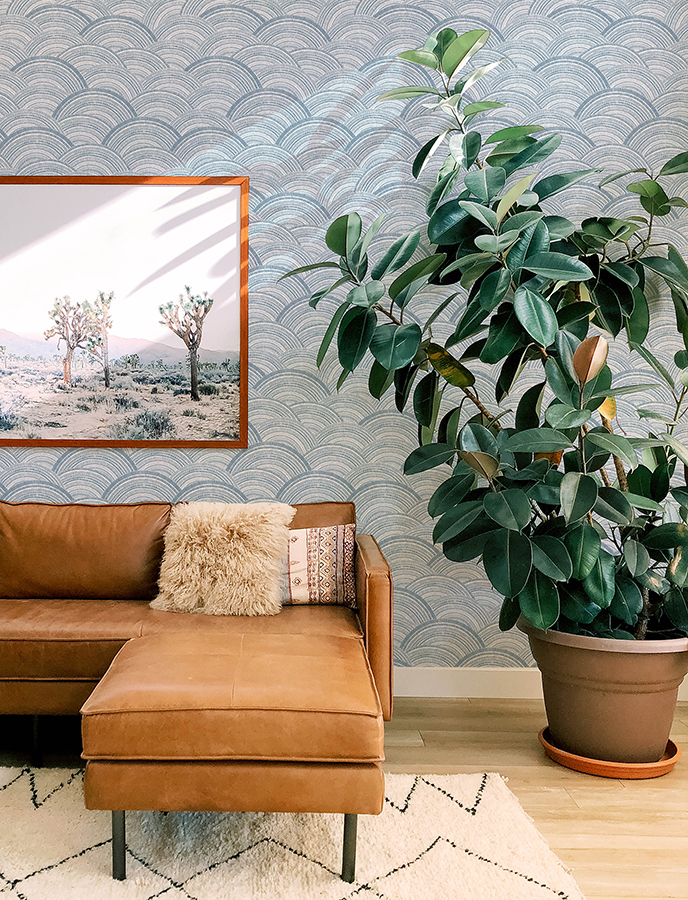 0093132 encircle indigo geometric wallpaper