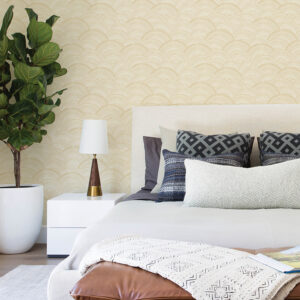Encircle Yellow Geometric Wallpaper