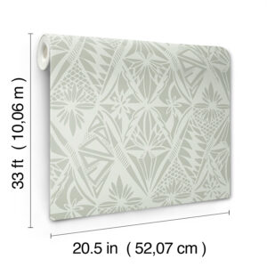 Urbane Sage Diamonds Wallpaper