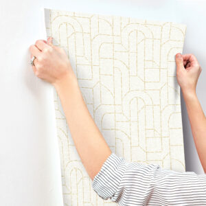 Integrity Yellow Arched Outlines Wallpaper