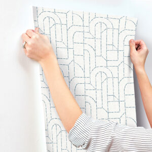 Integrity Blue Arched Outlines Wallpaper