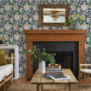 Valdivian Fuchsia Floral Wallpaper