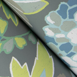 Valdivian Aqua Floral Wallpaper