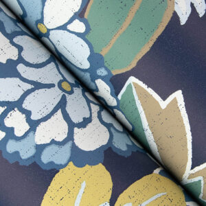 Valdivian Indigo Floral Wallpaper