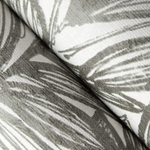 Rhythmic Charcoal Leaf Wallpaper