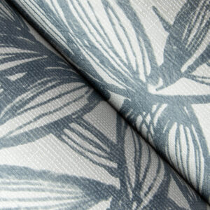 Rhythmic Denim Leaf Wallpaper