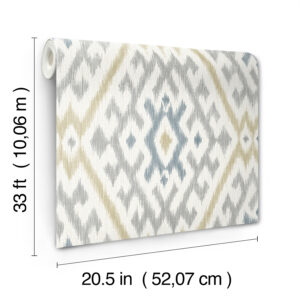 Solola Chartreuse Ikat Wallpaper