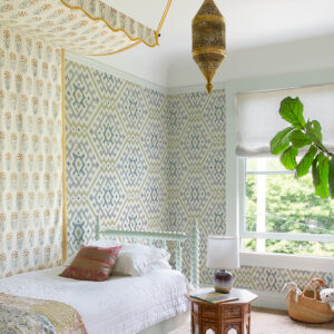 Solola Chartreuse Ikat Wallpaper