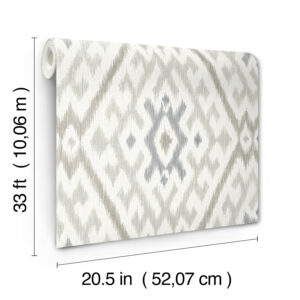 Solola Stone Ikat Wallpaper