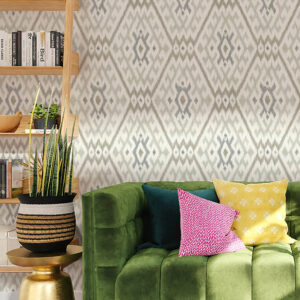 Solola Stone Ikat Wallpaper