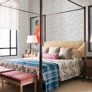 Jacaranda Light Blue Tropical Trail Wallpaper