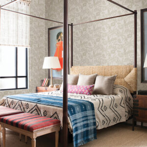 Jacaranda Taupe Tropical Trail Wallpaper