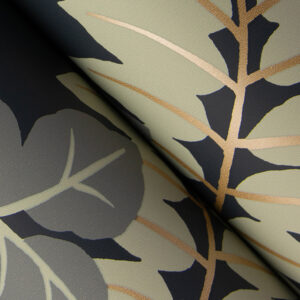 Caspian Charcoal Jungle Prowl Wallpaper