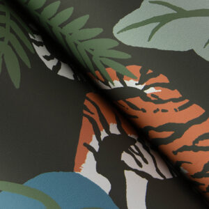 Caspian Grey Jungle Prowl Wallpaper