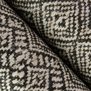 Gallivant Black Woven Geometric Wallpaper